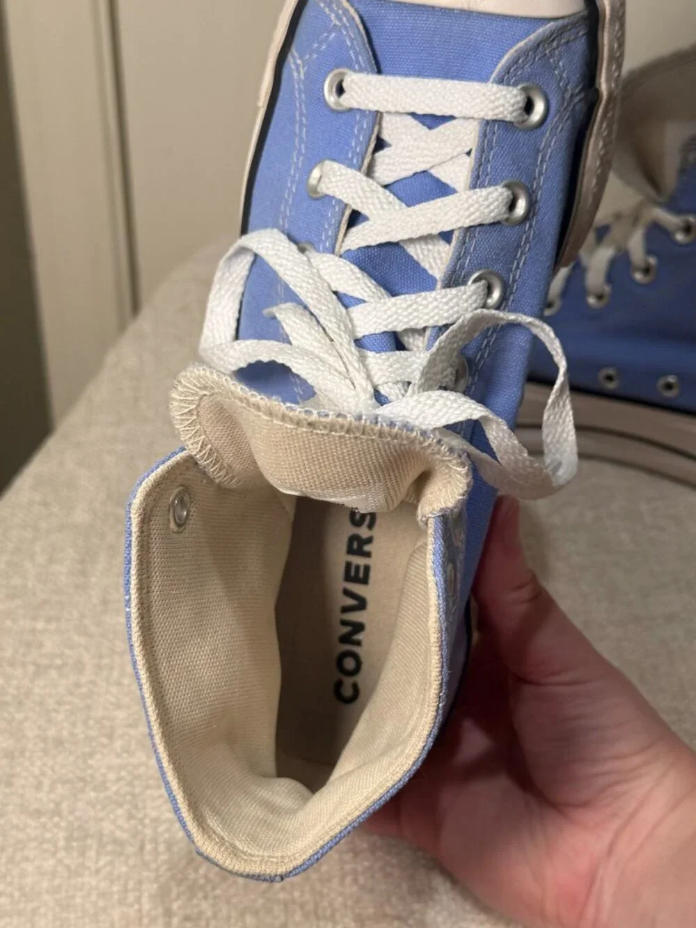 Converse Chuck Taylor All Star Platform High Tops in Sky Blue (Women's Size 8.5)